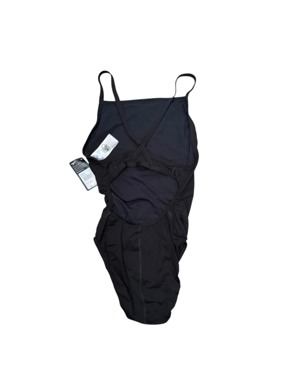NWT Speedo Endurance+ Solid Flyback Training Swimsuit Black 10/36